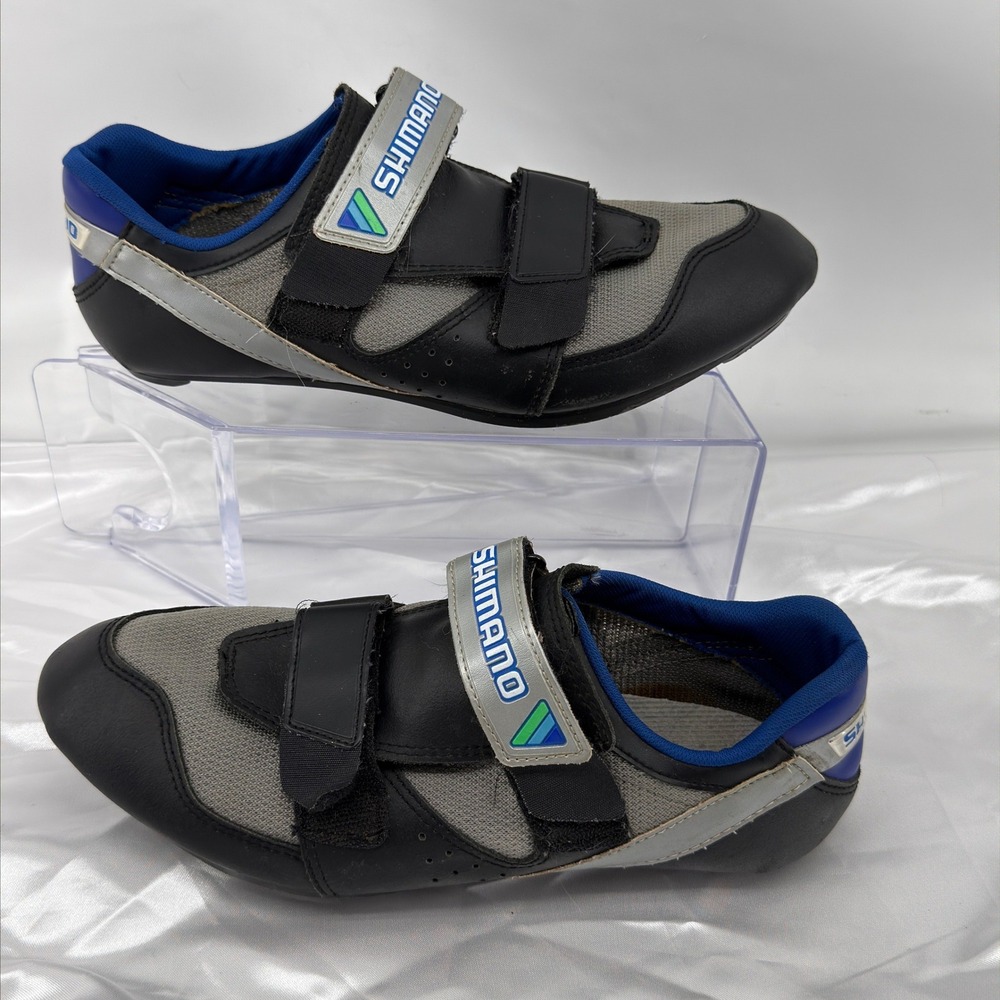 Shimano SH-T120 Cycling Shoes Mens 45 Black Gray Synthetic 3-Bolt Cleat Road